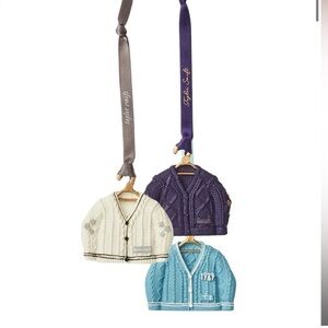 Taylor Swift Mini Cardigan Ornament Set of 3 Folklore Cardigan Speak Now 1989